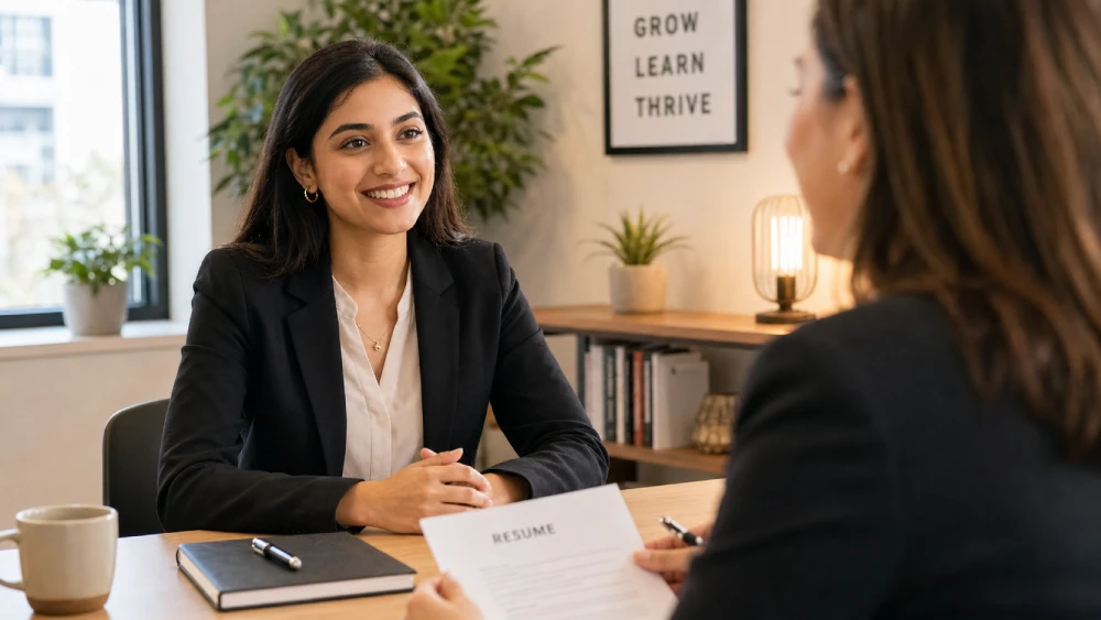 salary negotiation tips A confident professional negotiating a job offer and salary with a hiring manager in Canada.