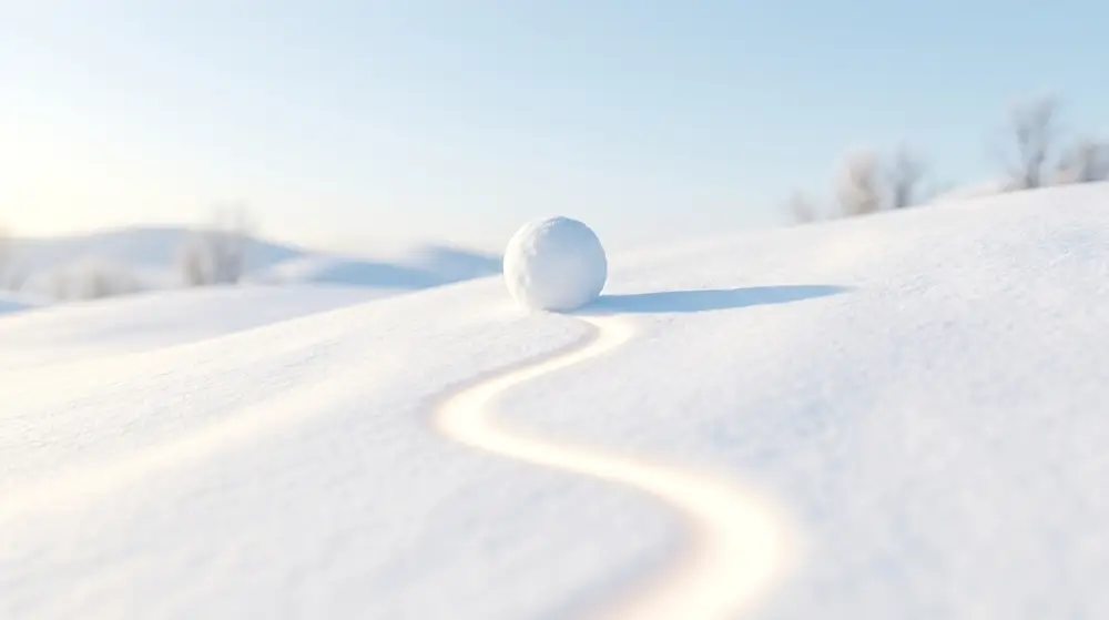 debt help Winnipeg A conceptual image of a snowball rolling down a hill, representing the debt snowball payoff strategy.
